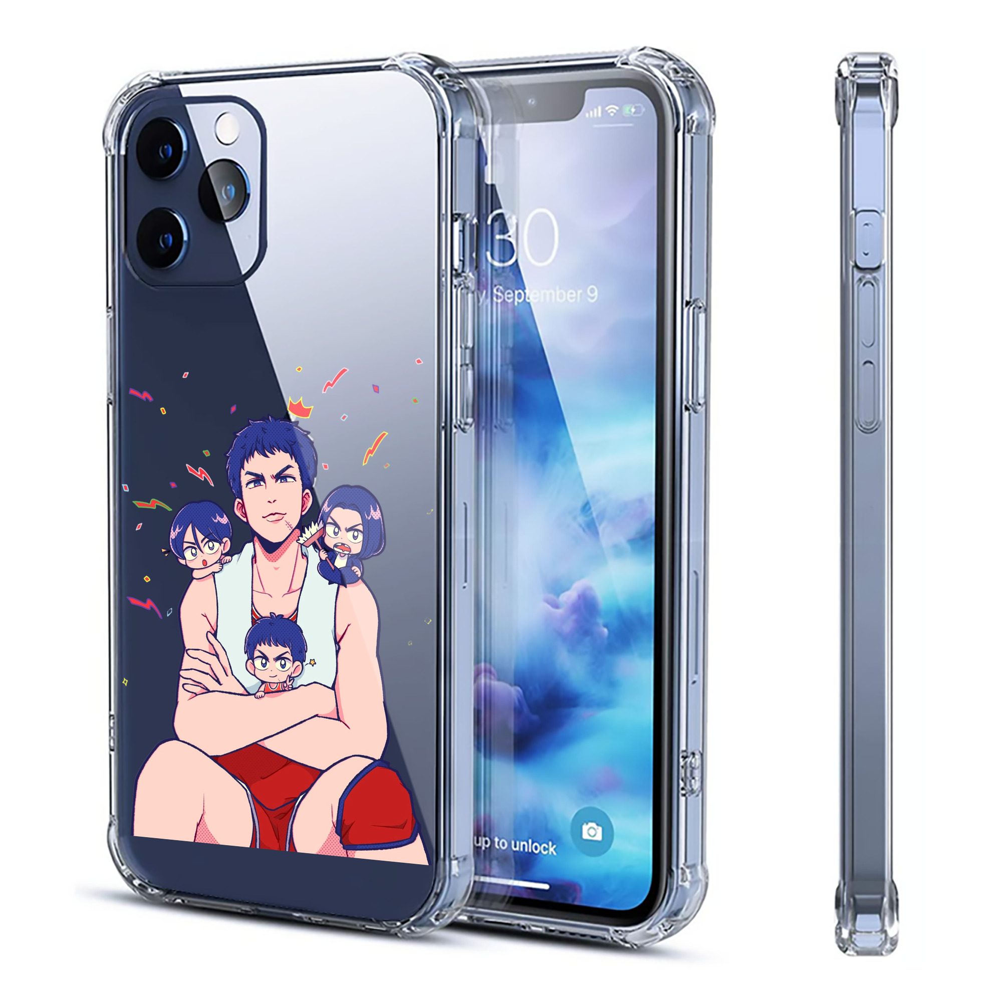 （画像用） SLAM DUNK／スラムダンク 【iPhone 12シリーズ対応】透明スマホケース（クリアソフトケース）
